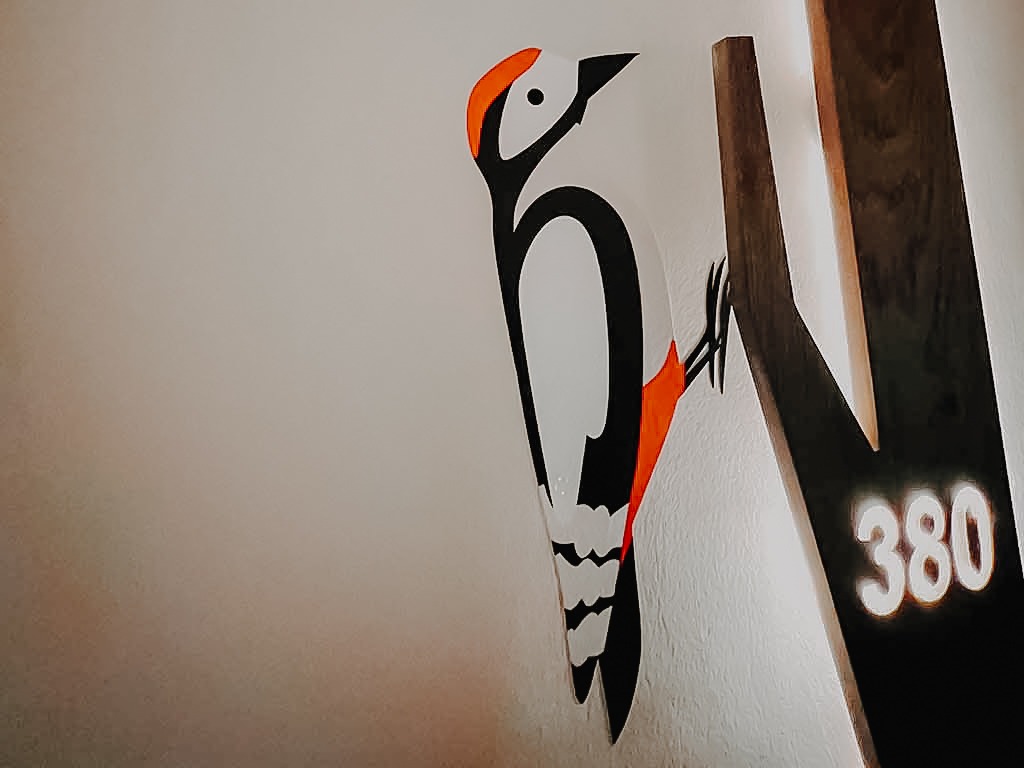 Spechtwandtattoo als Orientierungshilfe
