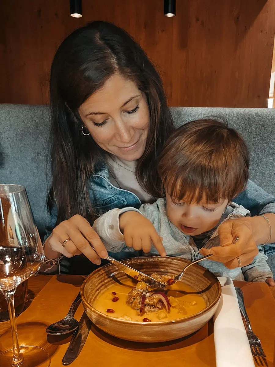 COCOtravel Leogang Puradies Abendessen mit Kind