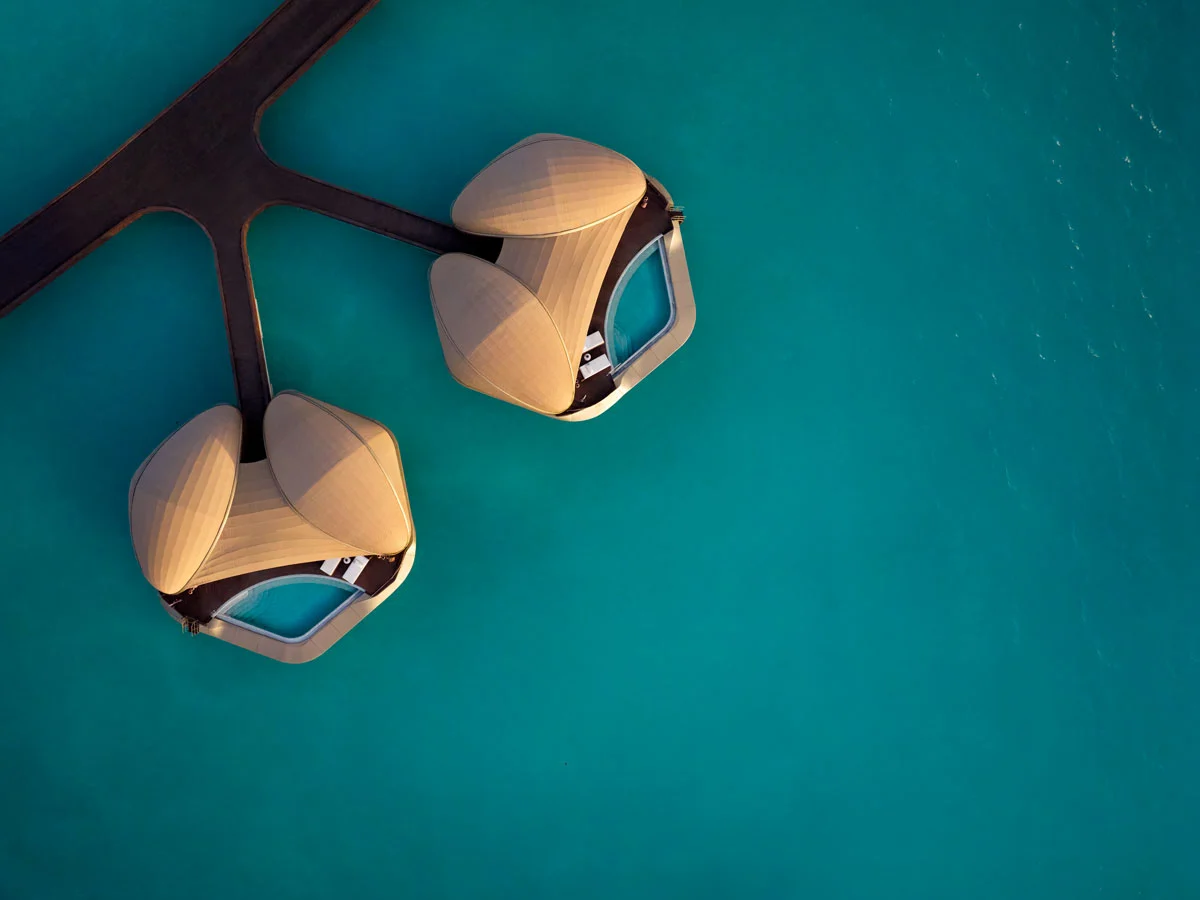 Nujuma Overwater villa 