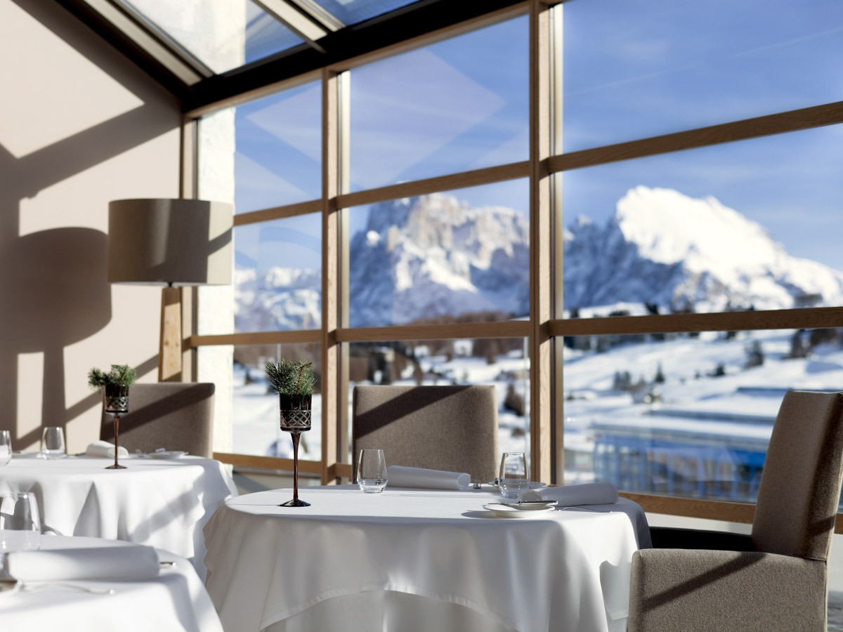 COMO Alpina Dolomites winter view