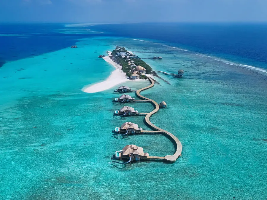 COCOtravel Soneva Secret Island Aerial View