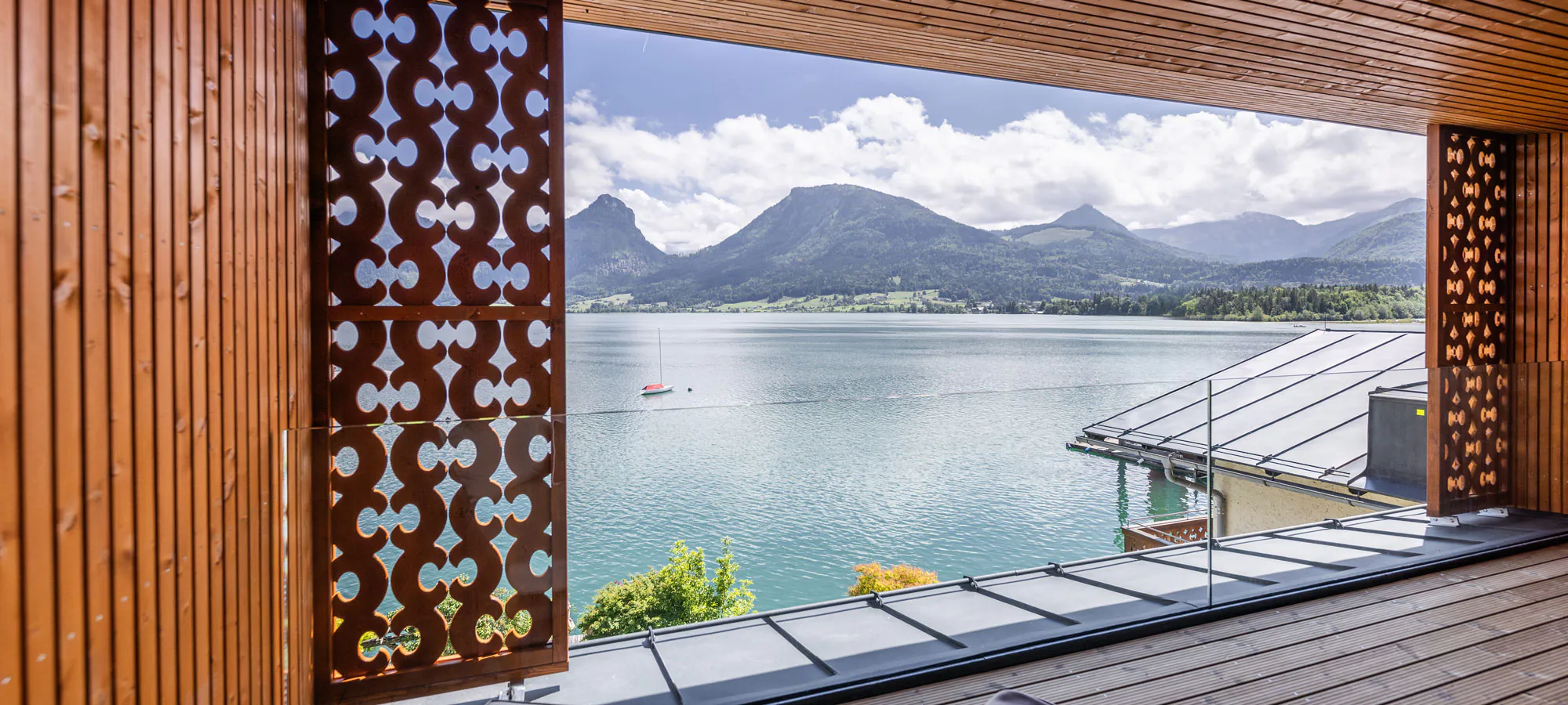 Seevilla Wolfgangsee Ausblick Wolfgangsee ©Seevilla Wolfgangsee Michael Groessinger Header