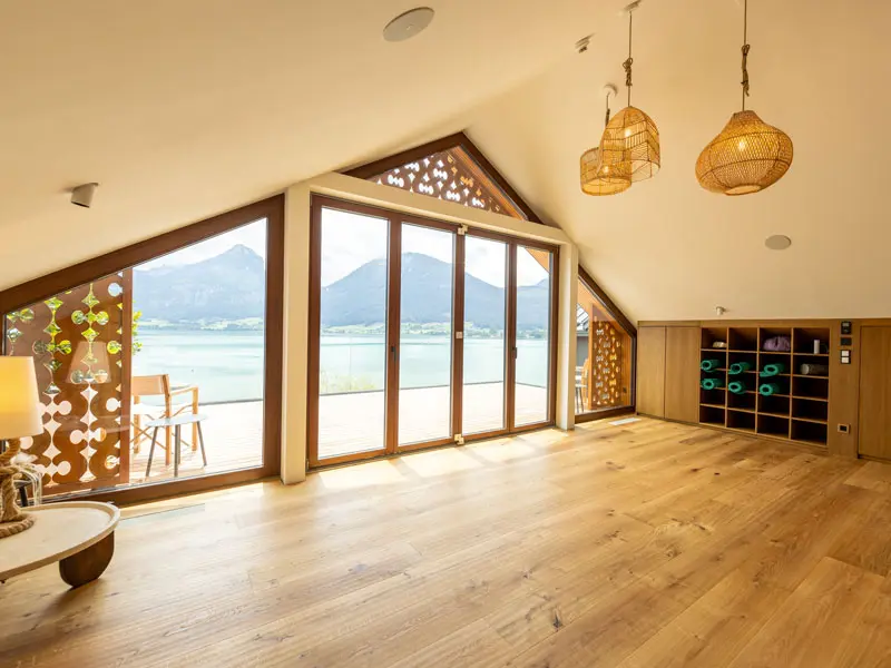 Seevilla Wolfgangsee Rooftop YogaFitness Raum ©Seevilla Wolfgangsee Michael Groessinger 5