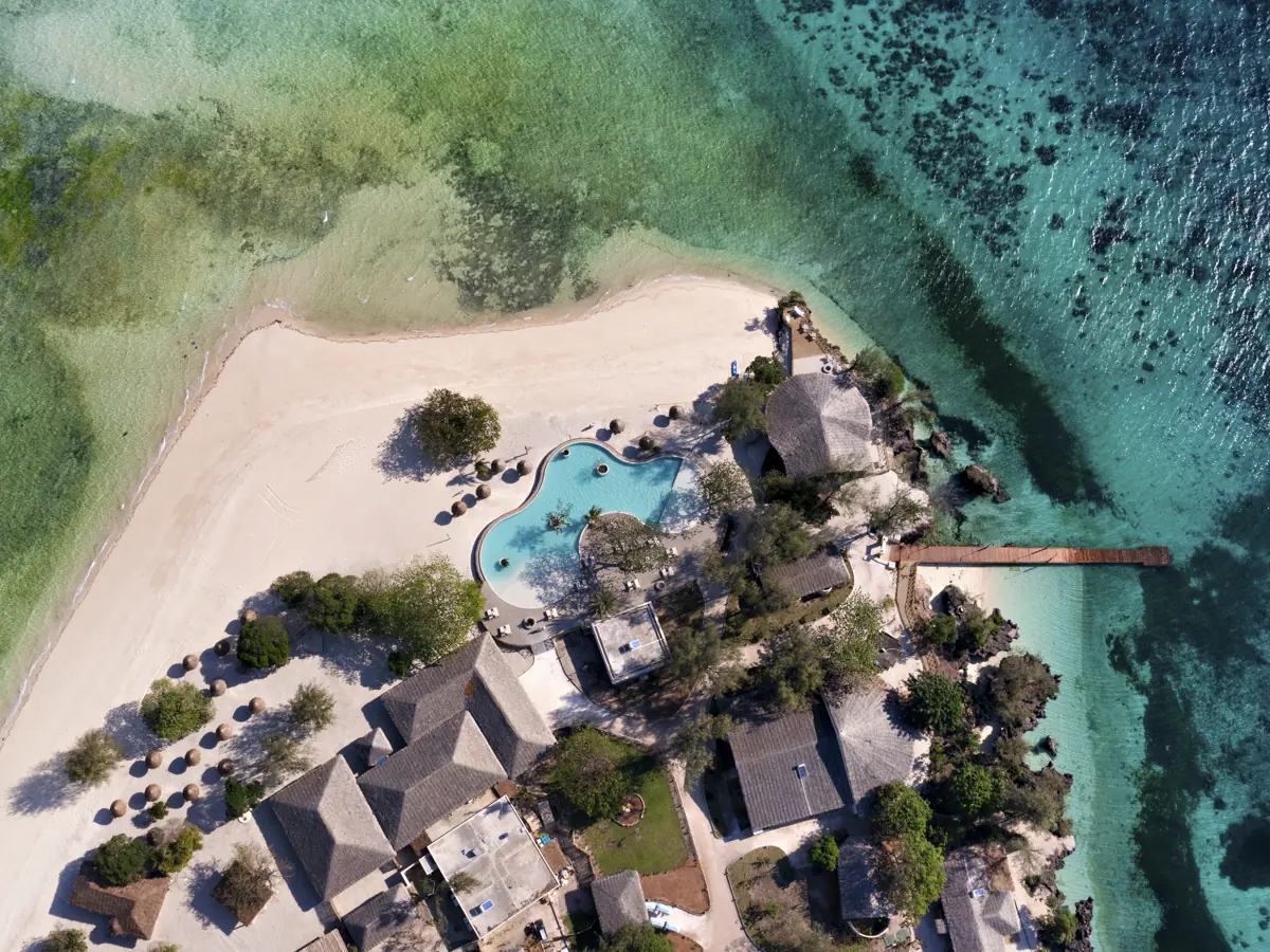 Bawe Island Aerial Pool view Bawe Island Aerial Pool view