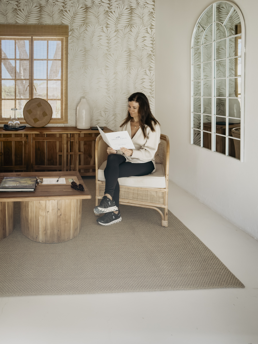 COCOtravel Afrika Botswana GraysEden Spa Rezeption COCOtravel Afrika Botswana GraysEden Spa Rezeption