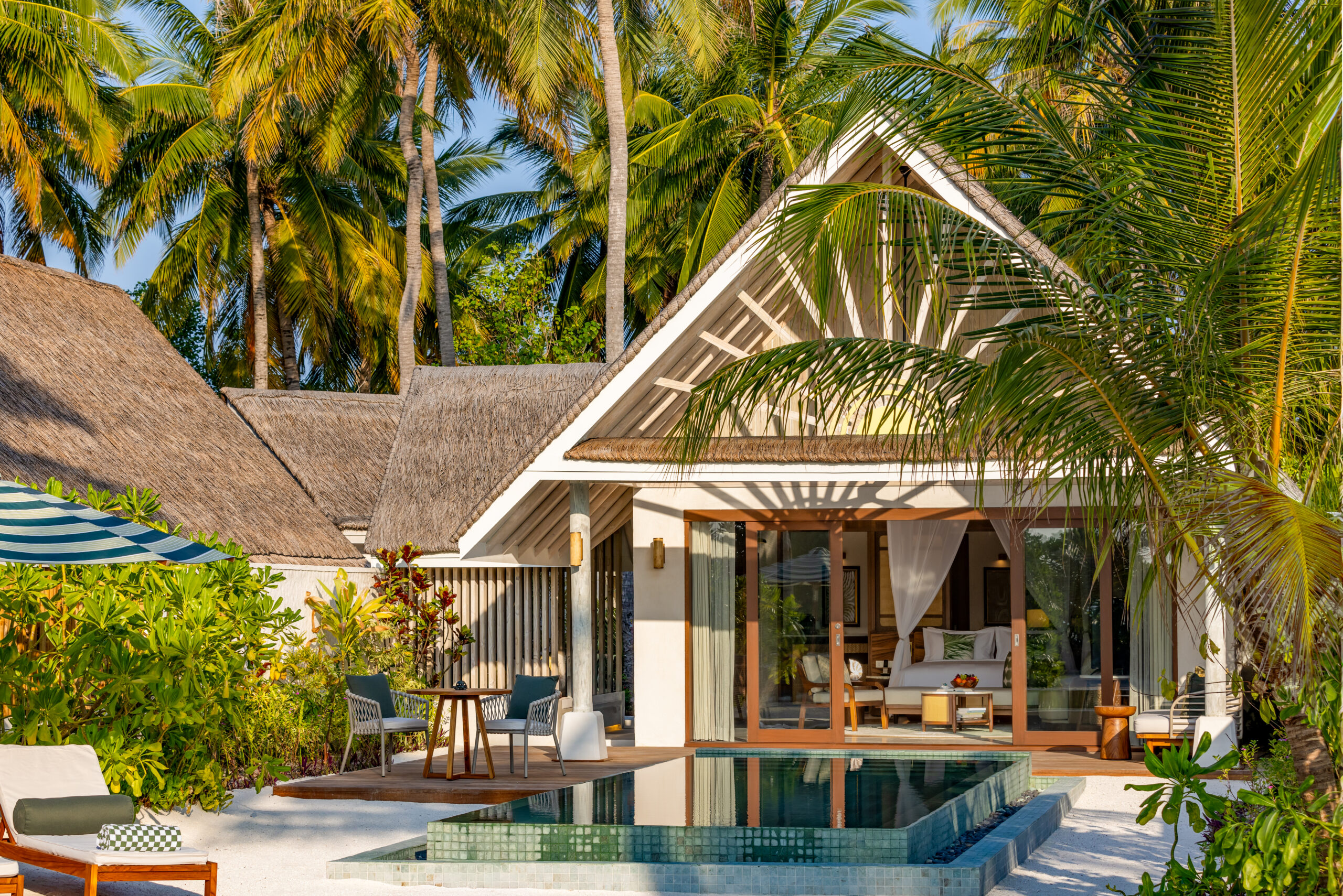 RAH GILI Maldives Beach Pool Villa Exterior Shot